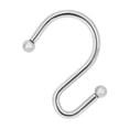 thumbnail image 3 of Mainstays S-Shaped Decorative Shower Curtain Hooks, Assorted Finishes, 3 of 5