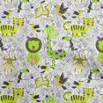 thumbnail image 1 of oneOone Rayon Light Green Fabric Cute Animal Craft Projects Decor Fabric Printed By The Yard 56 Inch Wide, 1 of 4