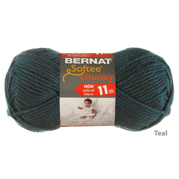Bernat® Softee® Chunky™ Yarn, Acrylic #6 Super Bulky, 3.5oz/100g, 108 Yards