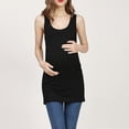 thumbnail image 4 of TopLLC Débardeur à Col Rond Mode Femme Sans Manches Été Uni Col Rond Hauts Décontractés Débardeur de Maternité Blouse pour Femmes Enceintes, 4 of 4
