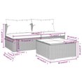 thumbnail image 4 of vidaXL 3 Piece Garden Lounge Set with Cushions Poly Rattan Brown, 4 of 4