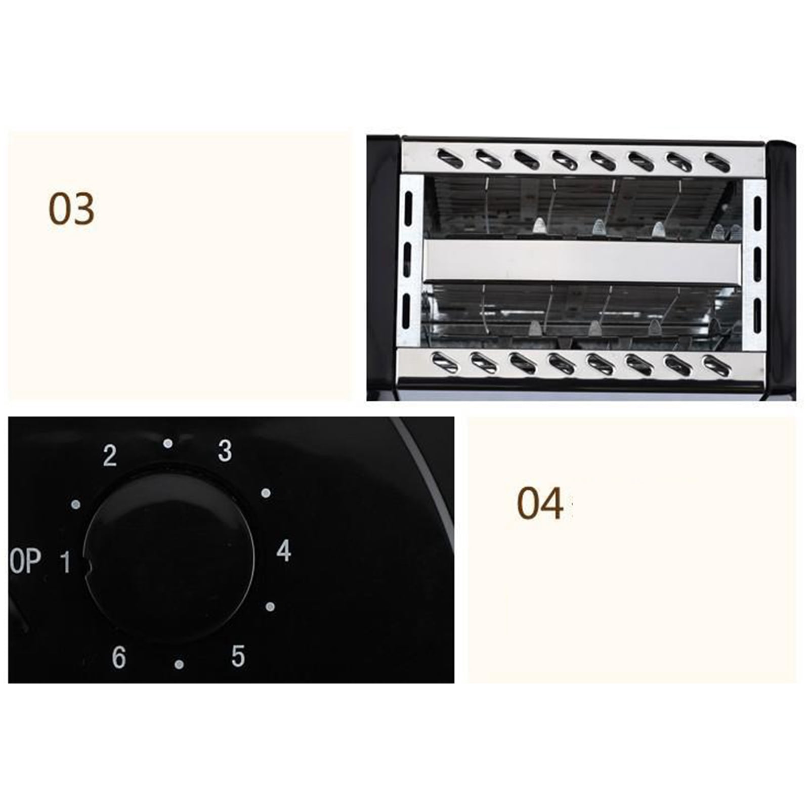 Slice Toaster,BH 002 Automatic Toaster Toaster Wide Slots Toaster Cutting-Edge Features