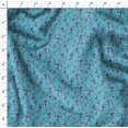 thumbnail image 4 of Soimoi Blue Poly Georgette Fabric Cage & Humming Bird Print Fabric by the Yard 42 Inch Wide, 4 of 5