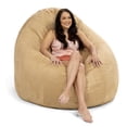 thumbnail image 2 of Jaxx 6 ft Cocoon - Large Bean Bag Chair for Adults, Camel, 2 of 8