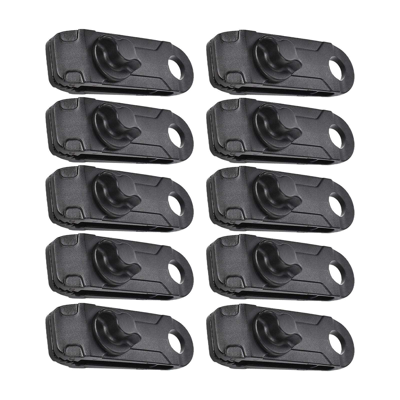 10 Pcs Pinces à Tissu pour Tente, Pinces à Corde à Vent pour Écran