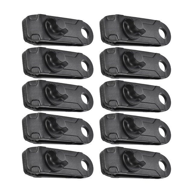 10 Pcs Pinces à Tissu pour Tente, Pinces à Corde à Vent pour Écran