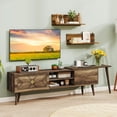 thumbnail image 4 of Gymax TV Stand Rustic Farmhouse Entertainment Center Suits TVs up to 85 Inches, 4 of 10