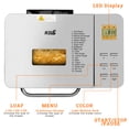 thumbnail image 2 of KBS 19-in-1 2LB Bread Maker Machine Fully Automatic LCD Display, Stainless Steel Model# 013, 2 of 7