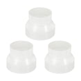 thumbnail image 1 of Unique Bargains 4' to 3' Duct Reducer Ducting Airflow Tube Increaser Adapter Pipe Fitting 3 Pack, 1 of 5