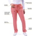 thumbnail image 3 of Adar Pro Women's Skinny Leg Yoga Scrub Pants, Rapture Rose, XL, 3 of 7