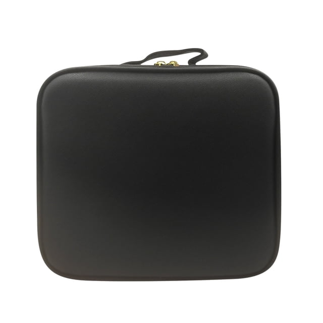 Handheld Makeup Organizer with LED Lighted Mirror - Travel Cosmetic Bag, Portable Makeup Case with Adjustable Lighting, Cosmetic Storage with Dividers