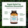 thumbnail image 3 of Flora Health Immediate Relief Digestive Enzymes with Lactase, Enhances Digestion & Provides Relief for Lactose Intolerance, Gluten-Free, Non GMO, 120 Vegetarian Capsules, Glass Bottle, 3 of 7