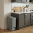 thumbnail image 2 of Simplehuman 40 Liter / 10.6 Gallon Slim Trash Can, Kitchen Step Trash Can With Secure Slide Lock, Gray Plastic, 2 of 10