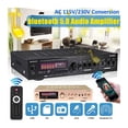 thumbnail image 2 of 1200W Bluetooth Amplifier 2CH HIFI Stereo Power AMP USB FM Radio Car Home Theater With Remote Control ,Efficient Heatsink, 2 of 7