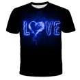 thumbnail image 2 of RKSTN Chemises pour Hommes Manches Courtes Mode Décontractée Col Rond Chandail à Enfiler Imprimé T-shirt à Manches Courtes Haut Chemises Hawaïennes pour Hommes, 2 of 3