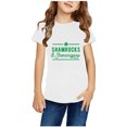 thumbnail image 1 of EGNMCR Blouses & Chemises à Manches Courtes Col Rond pour Tout-Petits Garçons Filles Mode Mignon Col Rond Imprimé Haut à Manches Courtes Blouse Fille, 1 of 4