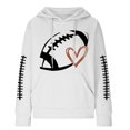 thumbnail image 4 of Rbaofujie Chandails pour Femmes Tendance Femmes Décontracté Manches Longues Col Rond Chandails pour Dames Hauts Blouse Chandail à Capuchon Uni Blanc Chandails à Capuchon d'Automne pour Femmes, 4 of 4