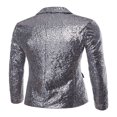 thumbnail image 2 of Men Sequins Nigth Clubs Wedding Party Tuxedo Cocktail Suit Jacket Coat, 2 of 6