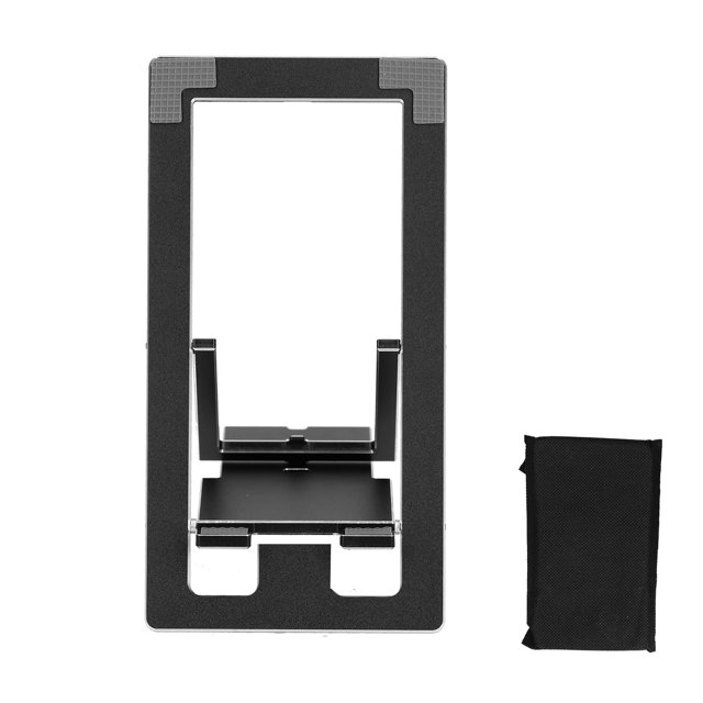 Support de Téléphone Mobile Réglable pour Bureau Pliable en Alliage d'Aluminium Support de Téléphone de Bureau Support Tablette Noir