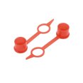 thumbnail image 2 of Unique Bargains M6 Red Rubber Nipple Grease Fitting Dust Cap Bleeder Screw Cover for Car 100pcs, 2 of 3