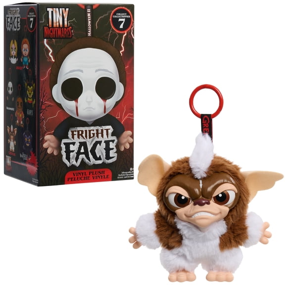 Tiny Nightmares Fright Face Vinyl Plush Blind Collectible, Clip-On Horror Plush with Vinyl Face, Mystery Toy by Just Play, Ages 17+