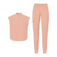 thumbnail image 1 of Women Nursing Set Tops Pants Working Clothes Workwear Workers pink S, 1 of 8