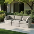 thumbnail image 4 of Ensemble de patio modulaire 3 places Patioflare Flexiform, gris, 4 of 9