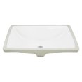 thumbnail image 3 of 18.25-in. W Rectangle Bathroom Undermount Sink Set In White - Chrome Hardware - Overflow Drain Incl. AI-20573, 3 of 9