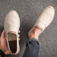 thumbnail image 4 of Fashion Mens Breathable Round Toe Shoes Leisure Canvas Upper Shoes, 4 of 9