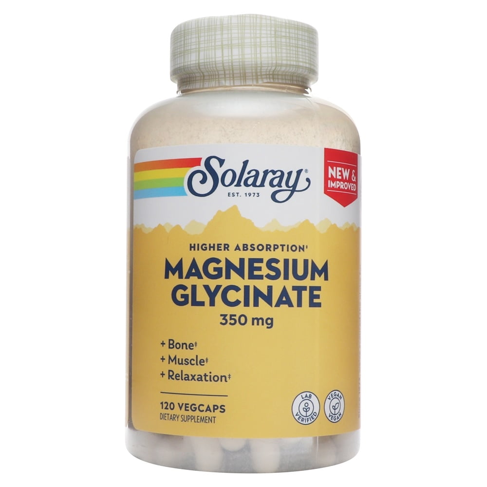 Solaray - Magnesium Glycinate 350 mg. - 120 Vegetable Capsule(s)