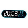 thumbnail image 2 of Horloge Murale Numérique Température Multifonctionnelle Luminosité Réglable Horloge Numérique Silencieuse Bleue, 2 of 9