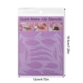 thumbnail image 3 of Eye Makeup Aid Card Paper Liner Template Multifunctional for Eyeshadow Eyeliner Eyebrow Beginners, 3 of 8