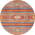 thumbnail image 1 of Ahgly Company Tapis d'Intérieur Ronds Abstraits Rouges Abstraits pour Aire, 3 Pieds Rond, 1 of 6