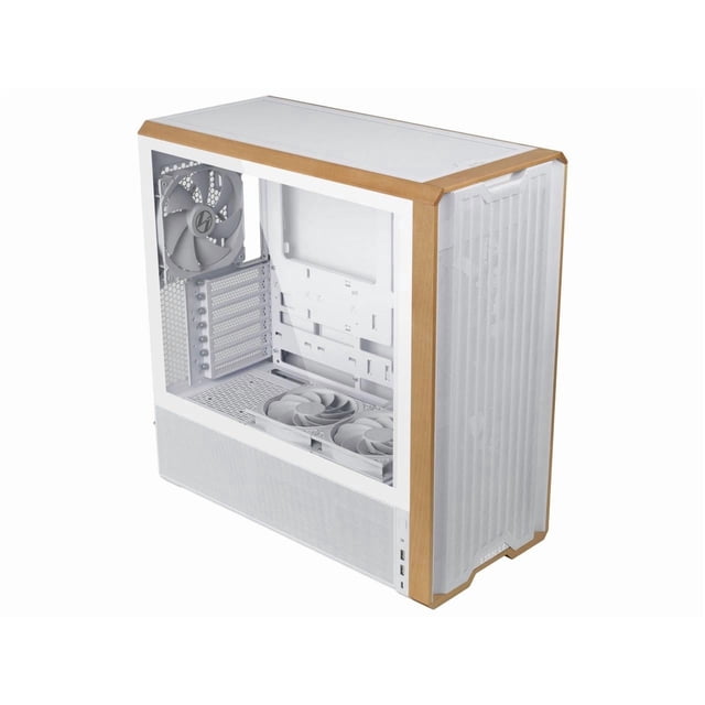 Lian-Li Lian-Li CS LAN217W Mi-Tour Acier/4 mm TG/bois Blanc
