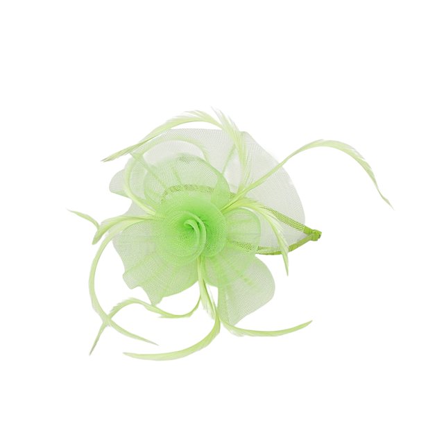 QualitChoice Coiffe en Maille Fasinator pour Femmes Accessoires de Photographie Bal Maquillage Ajustable Performance Cosplay Fête Couvre-Chef Vert Pâle 1 Pce