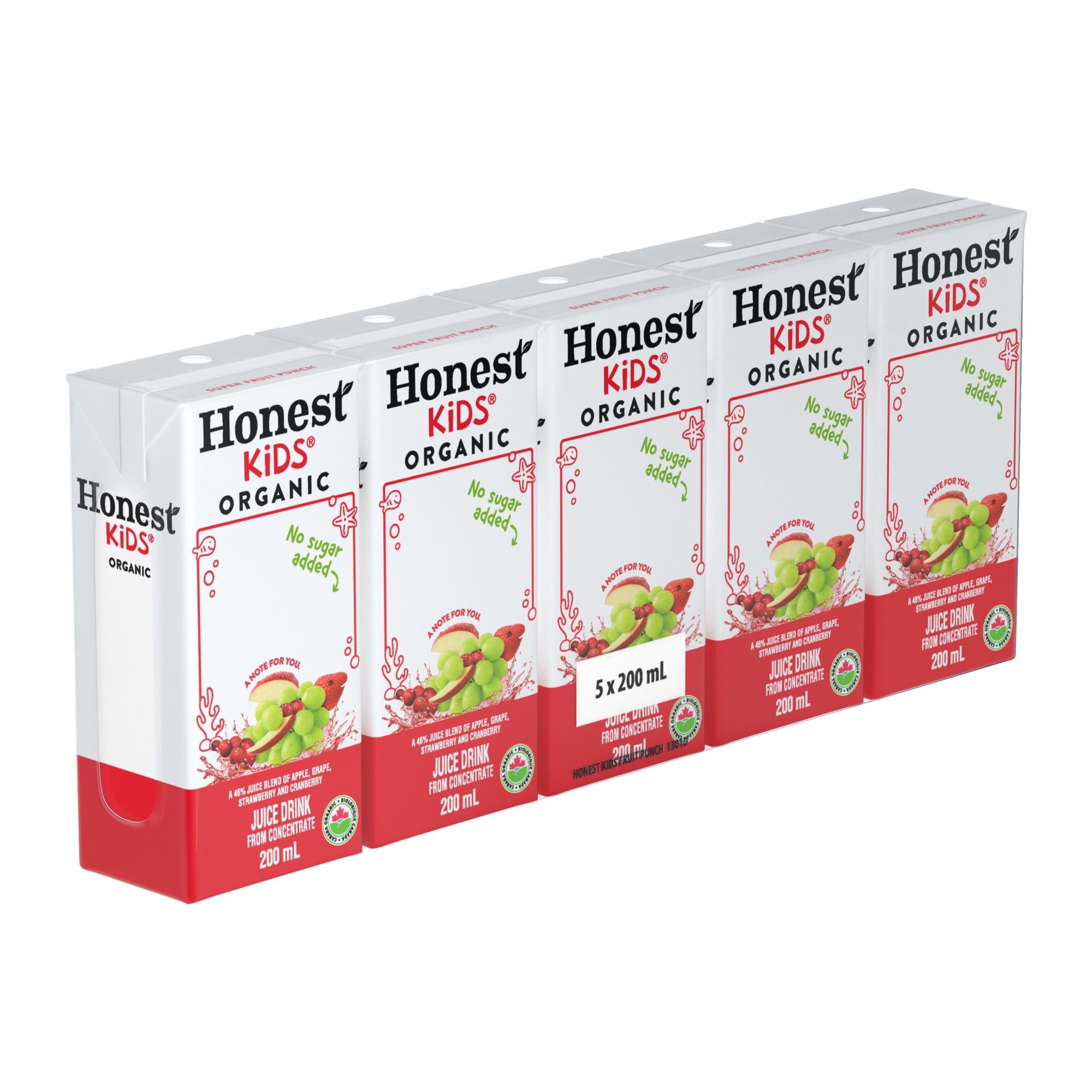 Honest Kids Boîtes de Jus Punch aux Fruits 5x200ml