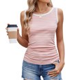 thumbnail image 4 of UPPADA Womens Shapewear Tank Top with Built In Bra Seamless Body Shaper Slimming Compression Camisole Tank Tops Seamless Cami Tank Top Stretch Comfy Soft Base Tees Pink,XXL, 4 of 7