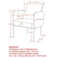 thumbnail image 4 of Modern Velvet & Metal Accent Chair in Mustard & Black Leg, 4 of 8