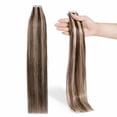 thumbnail image 2 of Extensions de Cheveux Humains à Bande Surligner Balayage Cheveux Lisses, 2 of 6