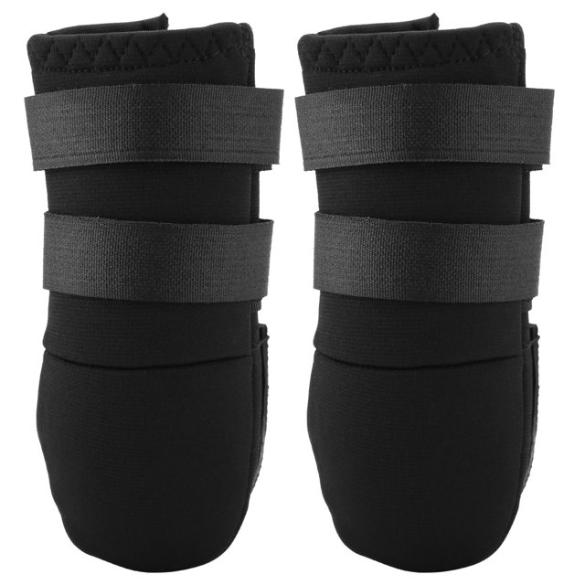Herwey 2 Pcs Bottes pour Chiens Chaussures pour Chiens de Tailles Différentes avec Deux Sangles Ajustables Semelle Antidérapante, Bottes pour Chiens Ajustables, Bottes pour Chiens Ajustables