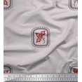 thumbnail image 1 of Soimoi polyester Crepe Fabric Square & Floral Artistic Print Sewing Fabric Yard 52 Inch Wide, 1 of 1