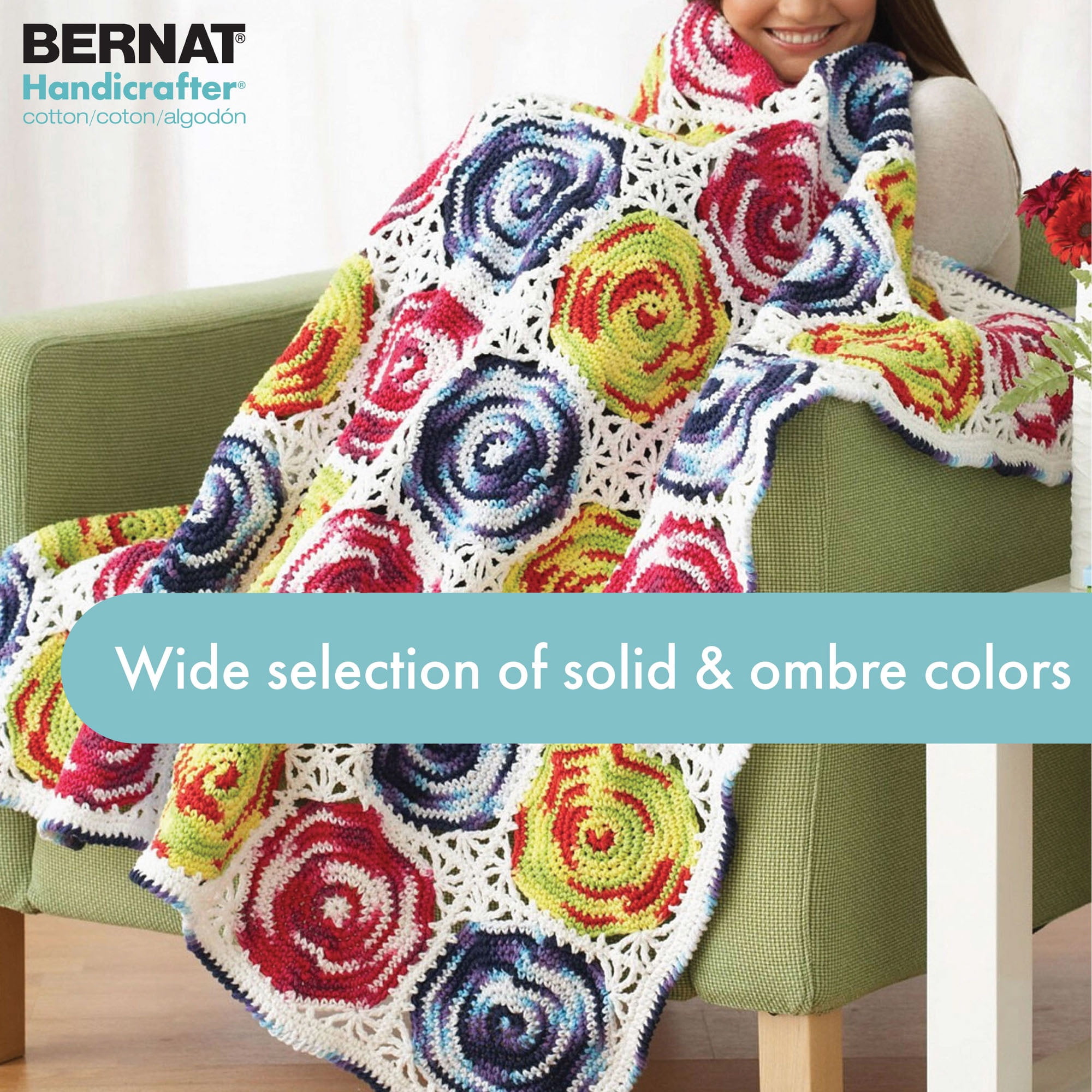 Bernat® Fil Ombre Handicrafter®, Coton #4 Moyen, 12oz/340g, 573 Yards