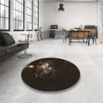 thumbnail image 4 of Ahgly Company Tapis d'Intérieur Lavable à la Machine, Carré, Transitionnel, Noir Nuit, Tapis de Zone, 7 Pieds Carré, 4 of 7
