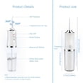 thumbnail image 5 of 4 In 1 Water Flosser For Teeth, Cordless Water Flossers Oral Irrigator With DIY Mode 4 Jet Tips, Tooth Flosser, Portable And Rechargeable For Home Travel, For Men And Women Daily Teeth Care, Ideal For Gift, Father Day Gift, 5 of 5