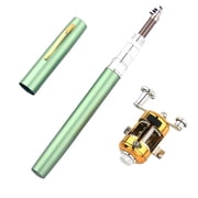 Hearth & Gear Pocket Size Fishing Rod 2024 Pen Style Pocket Fishing Rod Aluminum Alloy Mini Fishing Rod Pocket Telescoping Fishing Rod For Outdoor Fishing Stinky Pants Stringer Weight for Dad Tackle