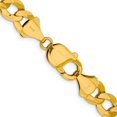 thumbnail image 3 of Diamond2Deal 14K Collier Chaîne en Corde Taille Diamant Semi-Solide 2.25mm pour Femmes 16 Pouces, 3 of 5
