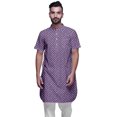 thumbnail image 1 of Atasi Kurta Imprimée pour Hommes Col Mandarin Coton Cambric Chemise Kurta Décontractée, 1 of 1