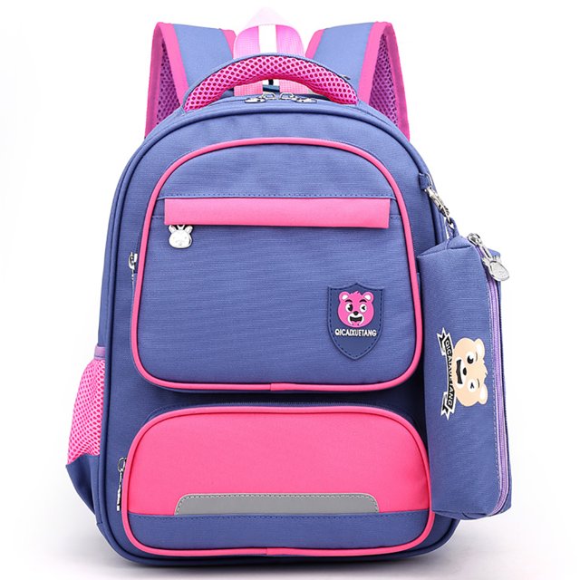 Student Backpack Fashion Splash-proof School Bag Travel Daypack with Pen Bag