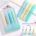 thumbnail image 1 of Mini Fluorescent Highlighter Marker Pen Set for Note Taking and Office Use, 5ml, 4-Pack, 1 of 3
