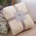 thumbnail image 1 of CEHVOM Scratch Thickened Solid Color Borlaug Sofa Blanket Flannel Blanket Clearance, 1 of 1